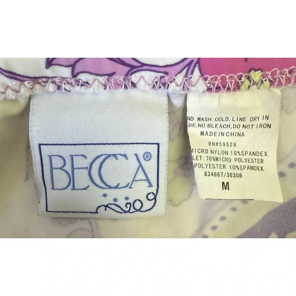 Becca Paisley Bikini Bottoms, Size Medium